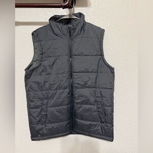 Men's Black Quilted Vest
